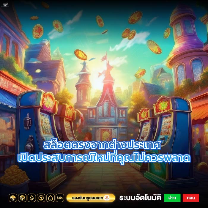 สล็อตตรงจากต่างประเทศ เปิดประสบการณ์ใหม่ที่คุณไม่ควรพลาด